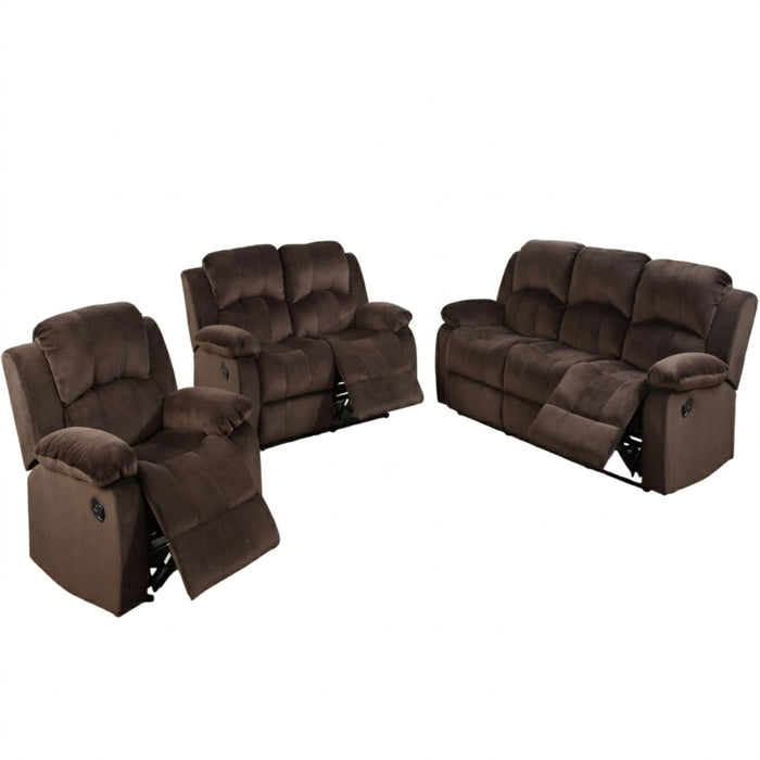 Modern Style Living Room Set With Reclining