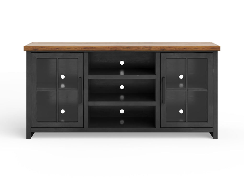 TV Stand Console For TVs Up To 80" - Black / Whiskey
