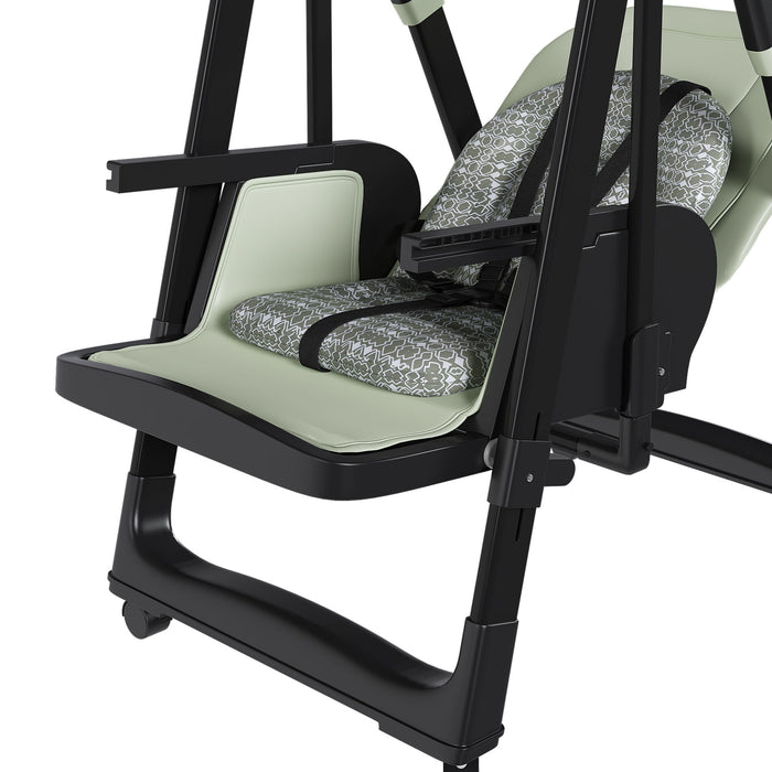 Convertible Baby High Chair To Rocker With 5 Point Harness