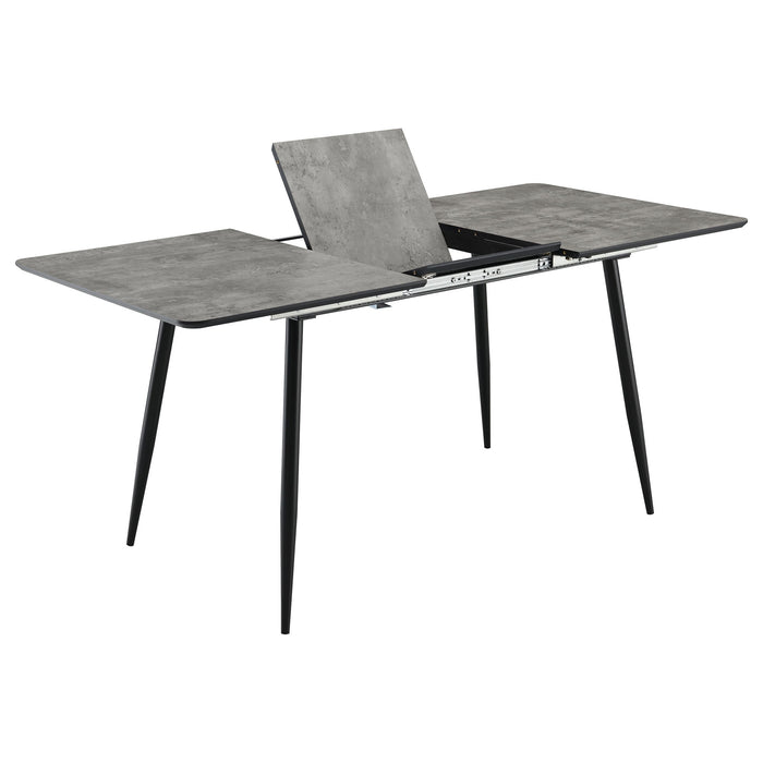 Grant - Extension Dining Table With Butterfly Leaf - Gray