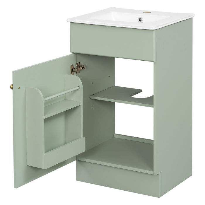 Bathroom Vanity With Sink, Cabinet With Adjustable Shelf
