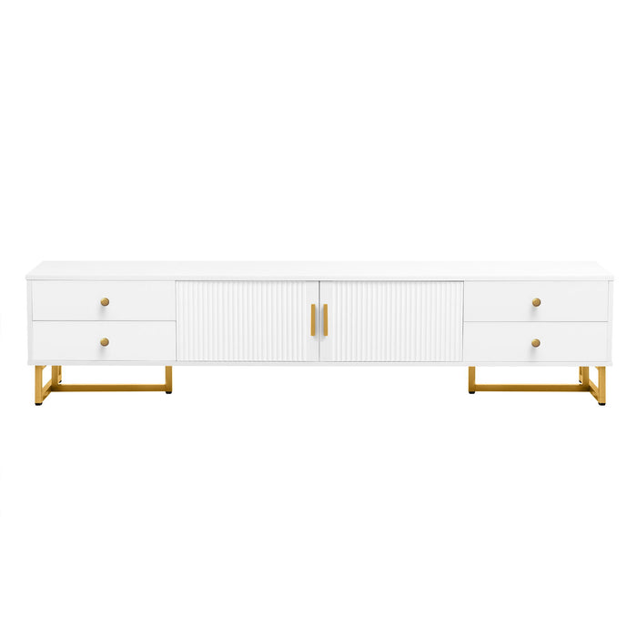 TV Stand With Storage For Living Room