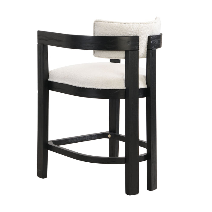 Contemporary Upholstered Counter Stools Set
