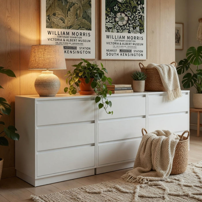 3 Drawer Nightstand, Bedroom Side Table