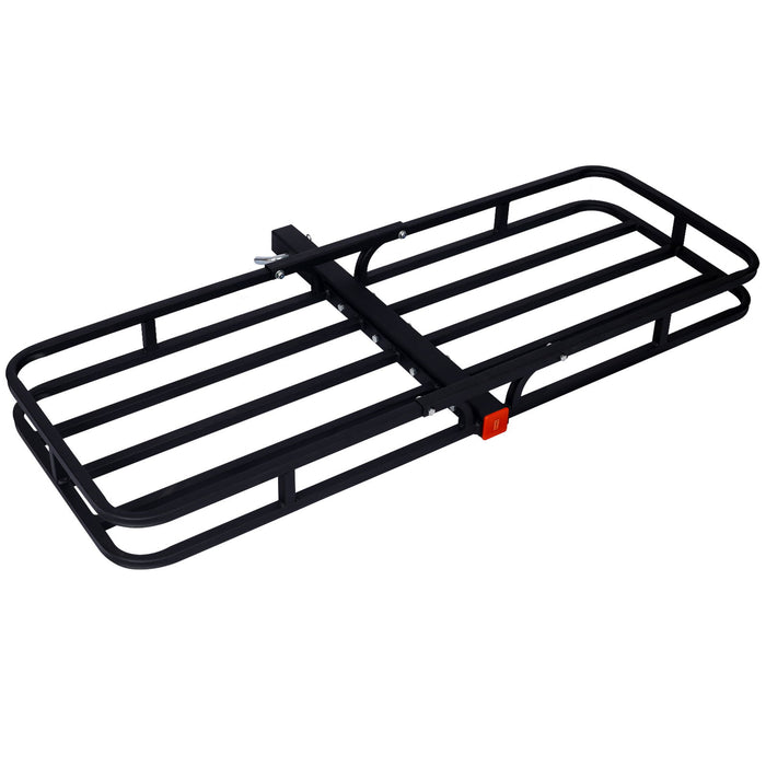 Heavy Duty Steel Hitch Mount Cargo Carrier Rack For SUV, Truck, Car With 2" Receiver - Black
