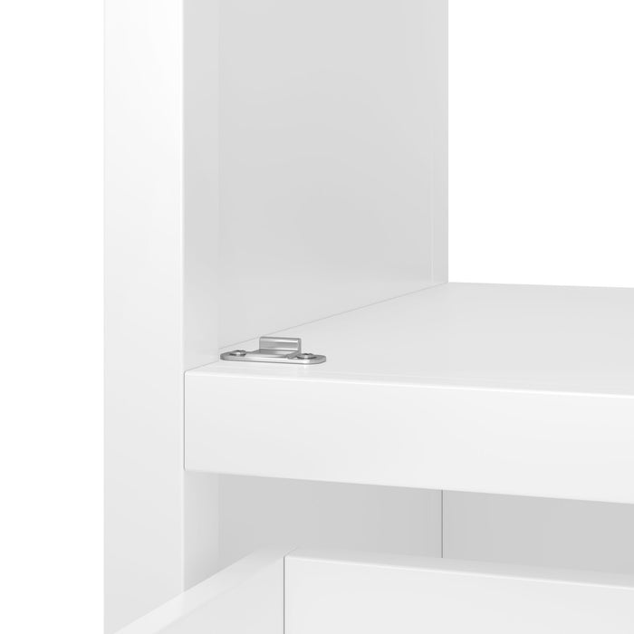 Bathroom Vanity With Sink, Adjustable Feet, 1 Drawer And Door Shelf Storage - White