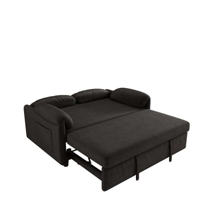 Sofa, Dual Purpose Lounge With Retractable Queen Size Bed