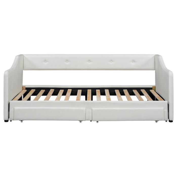 Upholstered Daybed With 2 Drawers