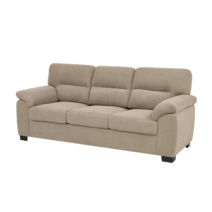 3 Seater Sofa With Padded Armrests And Triangular Leg