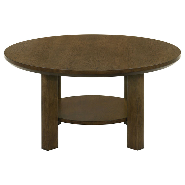 Crispin - Round Table With Lower Shelf