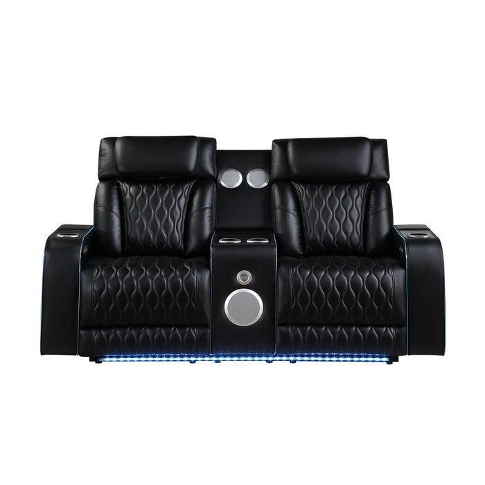 Electra - Power Reclining Set With Power Headrests, Massage And LED Lighting