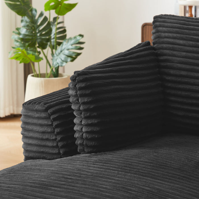Oversized Chaise Lounge Chair Indoor - Black