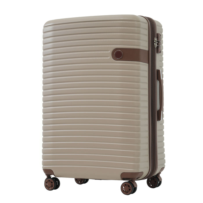 4 Piece Luggage Suitcase Set, Hard Shell Lightweight Expandable Travel Luggage With 4 Packing Cubes