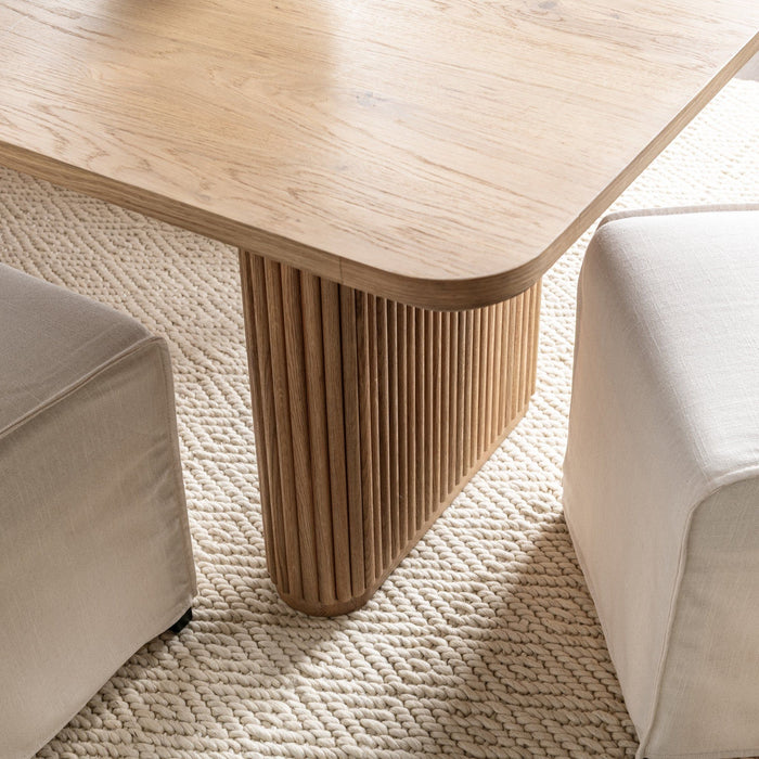 Vander - Oak Wood 84" Dining Table