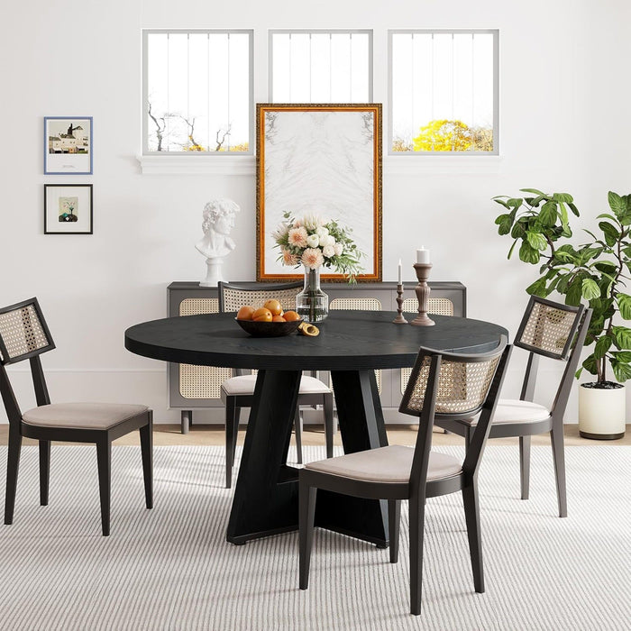 Round Dining Cross Base Kitchen Table