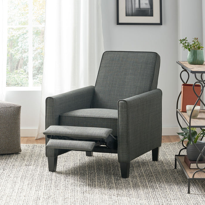 Upholstered Push Back Recliner Chair For Living Room