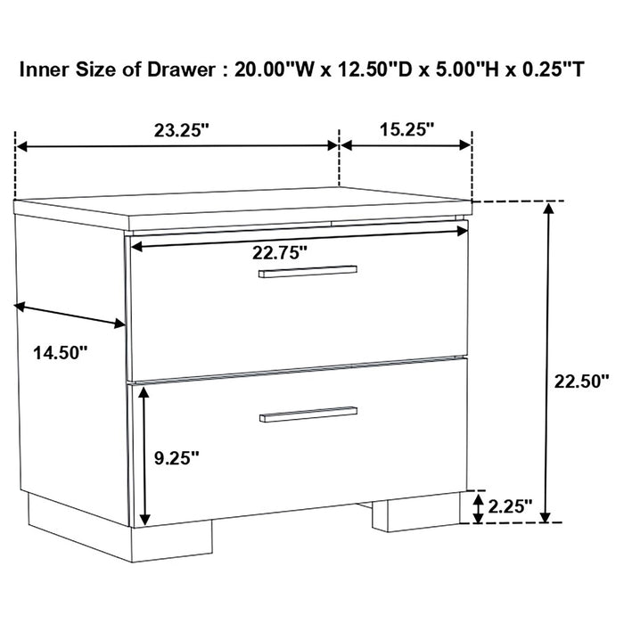 Dulcey - Bedroom Set & LED Lighting