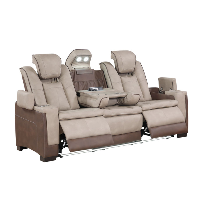 Bruno - Power Reclining Sofa With LED Lighting