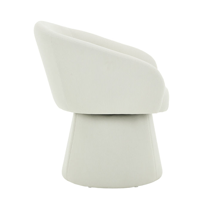 Modern Swivel Accent Chair With Ergonomic Barrel Design