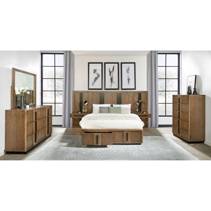Moraga - 6 Drawer Dresser With Mirror - Ash Brown