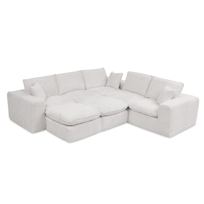 Sectional Sofa With Moveable Ottoman