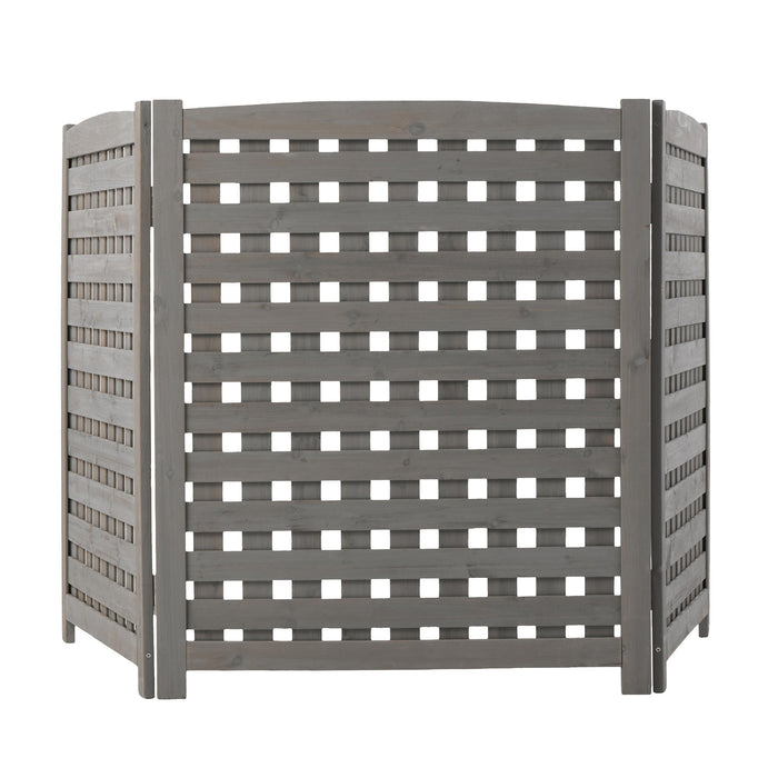 3 Panel Outdoor Air Conditioner Fence Screen