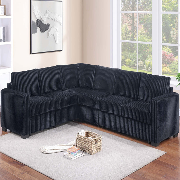 L-Shaped Sectional Set For Living Room