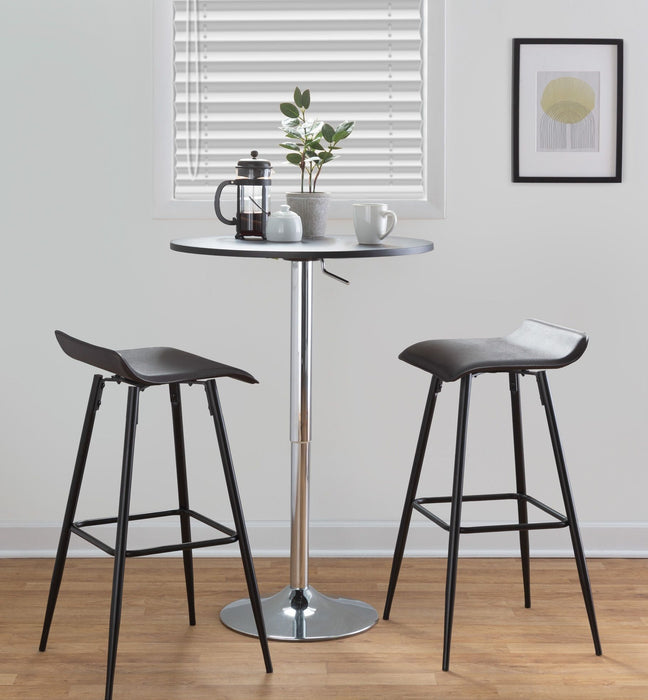 Ale - Contemporary Fixed-Height Bar Stool (Set of 2)