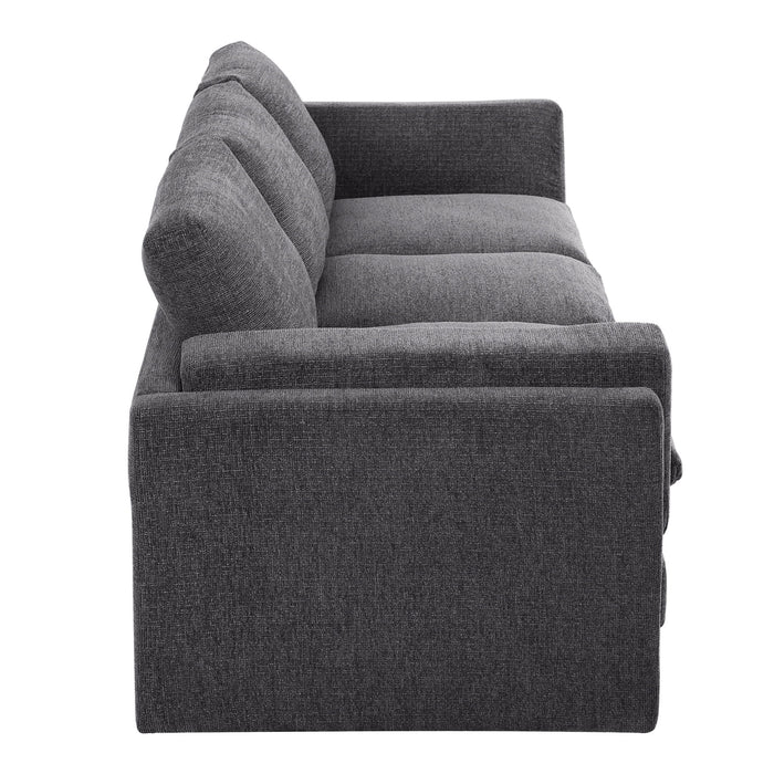 3 Seater Sofa With Dual Layer Seat Cushions