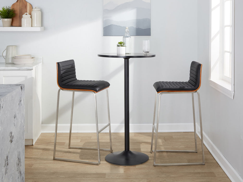 Mason Mara - Contemporary Fixed Height Barstool (Set of 2)