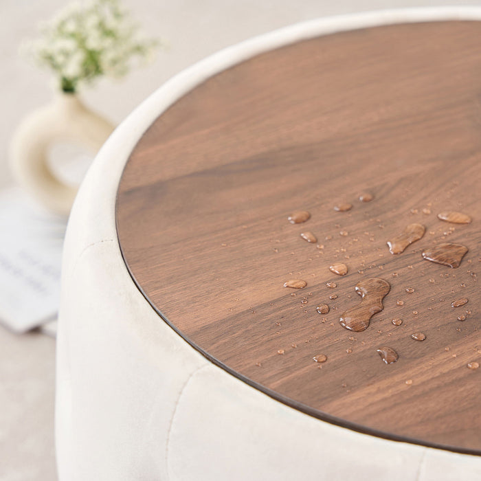 Nesting Ottomans 2 Piece With Tray, 4 In 1 Function