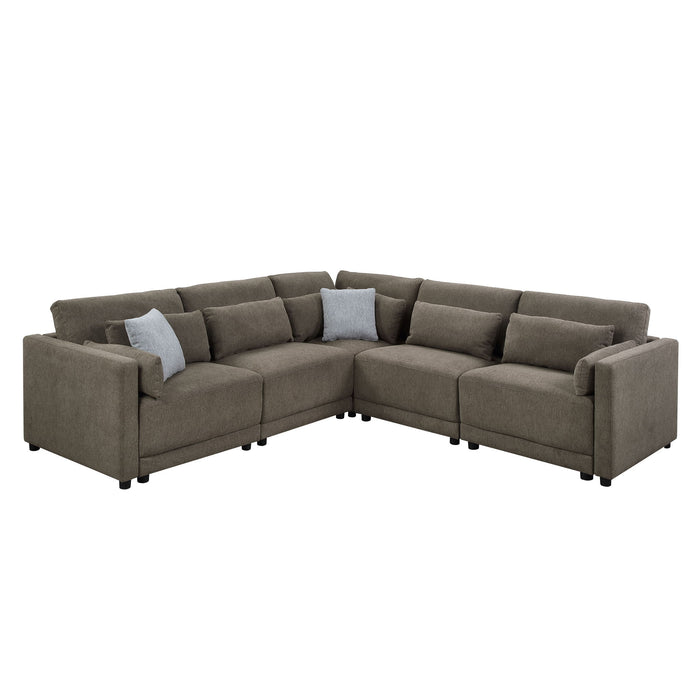 Rylie - Modular Sectional Sofa With Toss Pillows