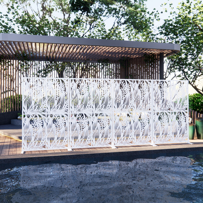 Free Standing Decorative Privacy Screen, Outdoor And Indoor Divider