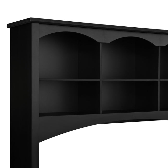 Space Saving L-Shaped Computer Desk With Keyboard Tray & Charging Stations