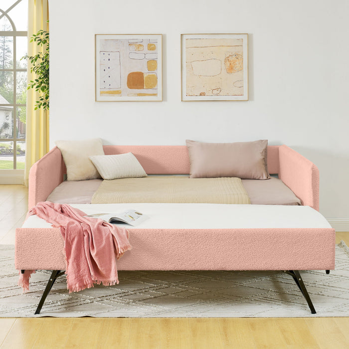 Upholstered Daybed With Pop Up Trundle
