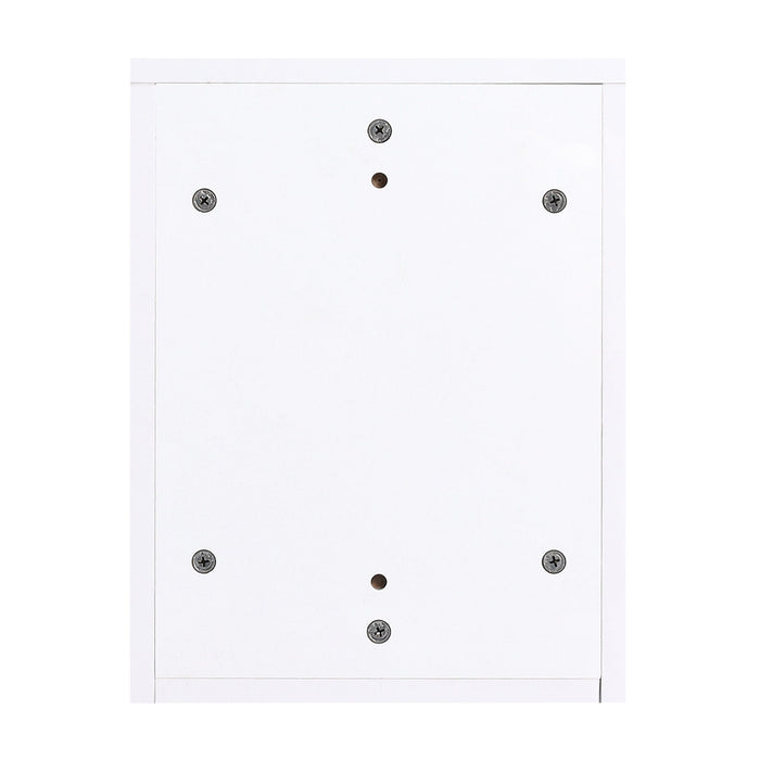 Wall Mounted Bathroom Vanity With Sink, Cabinet & Half Door