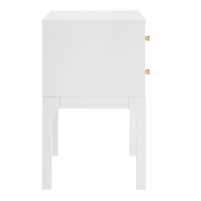 Alonso - 2 Drawer Nightstand - White