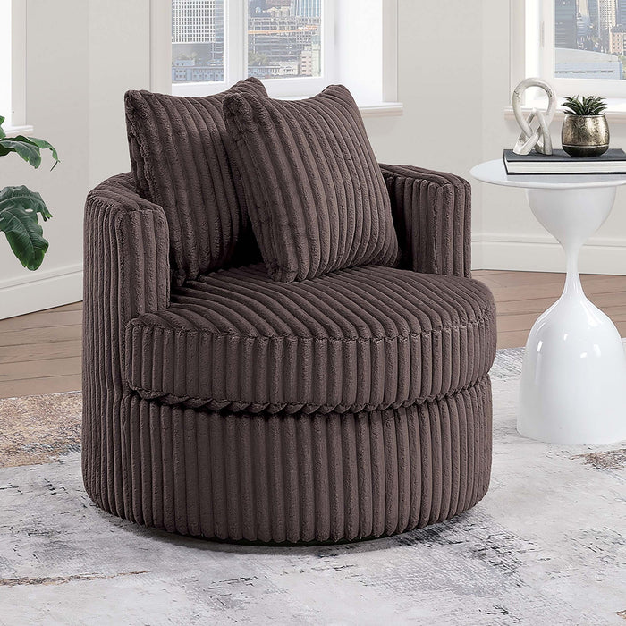 Swivel Upholstered Accent Chair For Living Room