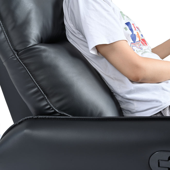 360° Modern Small Rocking Swivel Recliner Chair With Side Pocket