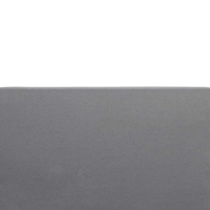 Outdoor 3 Seater Sofa With Cushion And Teak Acacia Wood - Dark Gray