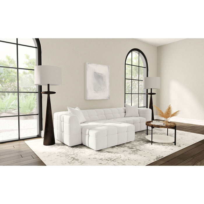Sooke - Rectangular Ottoman - Off White