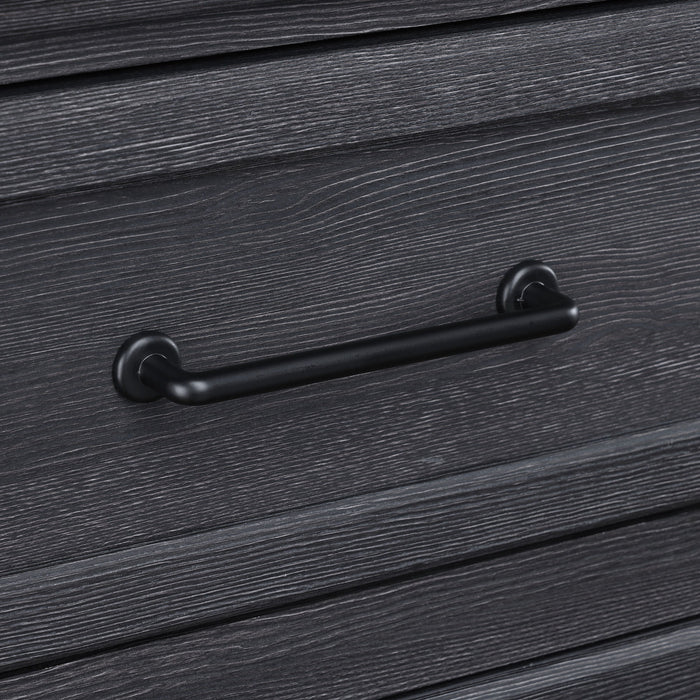 Colville - 6-Drawer Dresser With Black Metal Hardware - Charcoal