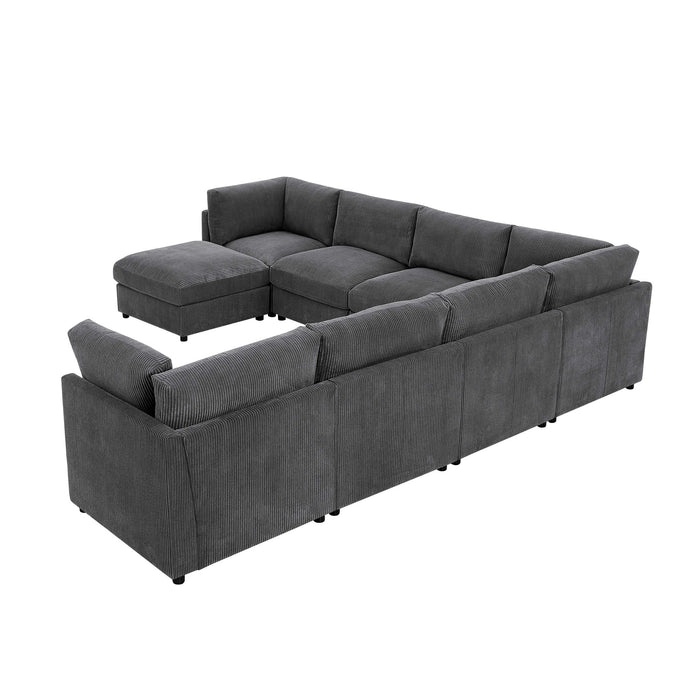 Modern Reversible Modular Sectional