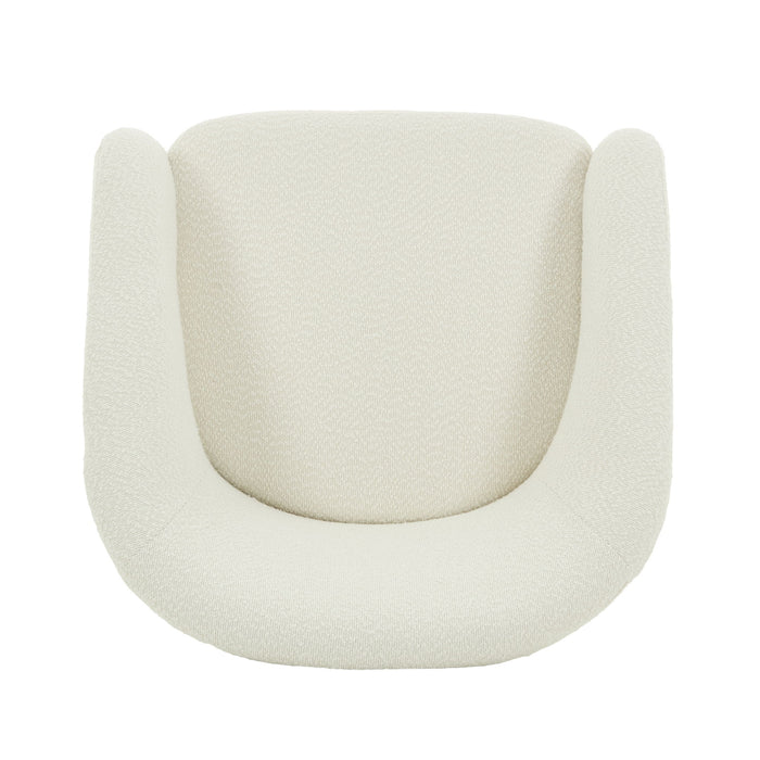 Modern Swivel Accent Chair With Ergonomic Barrel Design