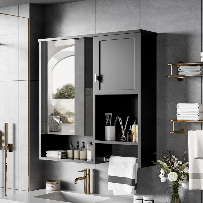 Modern Wall Mounted Bathroom Medicine Cabinet, Bathroom Wall Storage Cabinet With Mirror