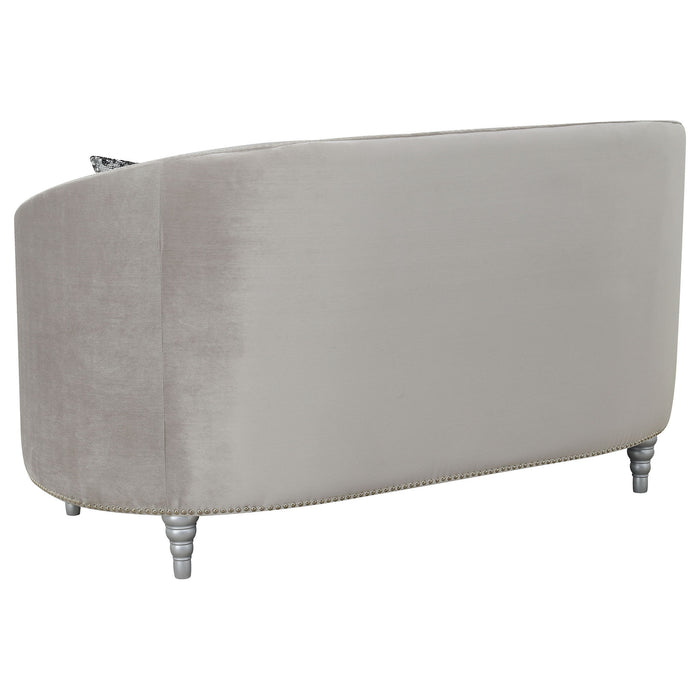 Colby - Loveseat With Tufted Design - Gray