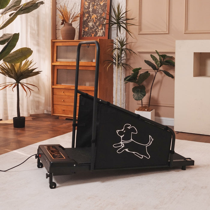 Dog Treadmill For Medium Dogs Running Machine With Non Slip Belt And Remote Control - Black