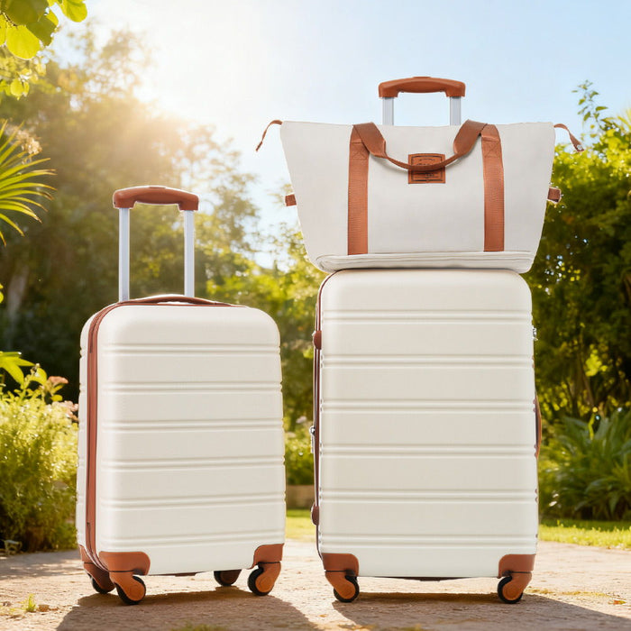 Hardshell Luggage Sets 2 Pieces + Bag Spinner Suitcase With Tsa Lock Lightweight 20" / 24"