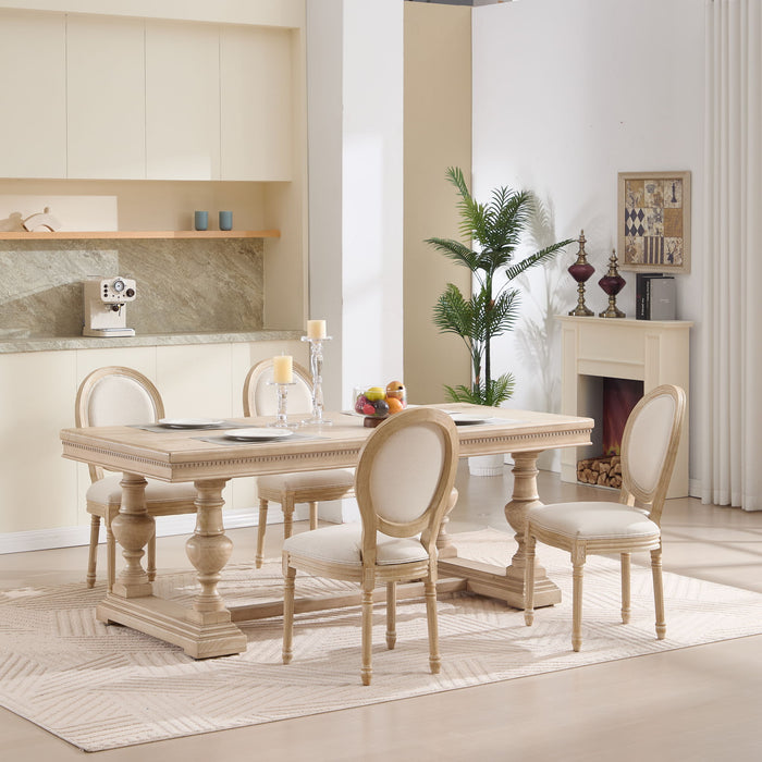 Upholstered With Round Back Dining Chairs (Set of 2)