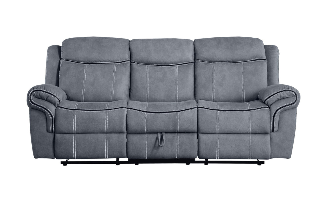 Zubaida - Two Tone Velvet 3 Piece Recliner Living Room Set